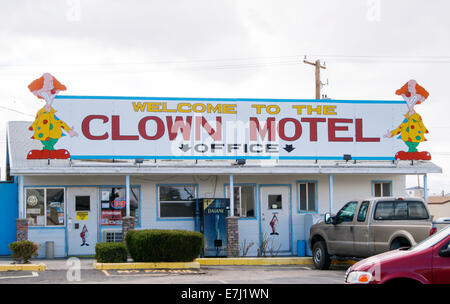 Der Clown-Motel in Tonopah, Nevada Stockfoto