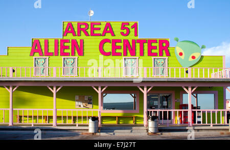 Area 51 Alien Center Rast in Amargosa New Mexiko Stockfoto