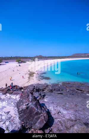 Strand von Kuta, dem südlichen Teil von Lombok, Indonesien Stockfoto