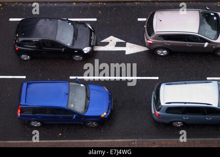 Stau / Engpass Stockfoto