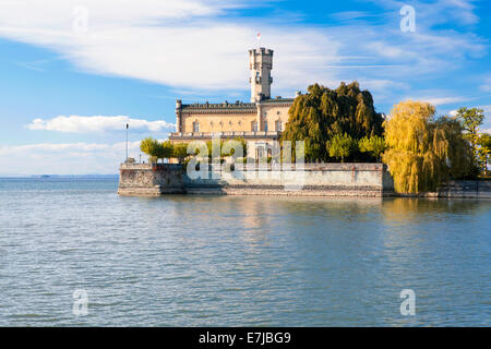 Herbst im Schloss Montfort in Langenargen, Baden-Württemberg, Bodensee, Süddeutschland Stockfoto