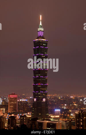Asian, Asien, China, Chinesisch, Hochbau, blockieren Wohnungen, Hochhaus, Sehenswürdigkeit, Taipeh, Taipei, Taiw Stockfoto