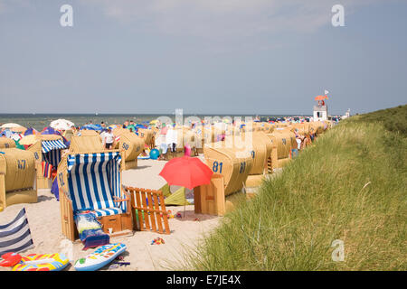 Deutschland, Dünen, Dünen, Urlaub, Freizeit, Tourismus, Insel, Küste, Mecklenburg-Vorpommern, Meer, Norddeutschland, Ostsee Bad, Ba Stockfoto