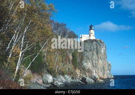 Split Rock Leuchtturm in der Nähe von Silver Bay, Minnesota Stockfoto