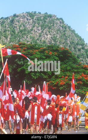 Sommer fest, Saba, Caribbean... Stockfoto