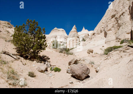 Kasha-Katuwe, Zelt Rocks Nationalmonument in der Nähe, Santa Fe, New Mexico Stockfoto