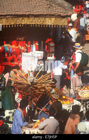 Markt, Tihar, Katmandu, Nepal Stockfoto