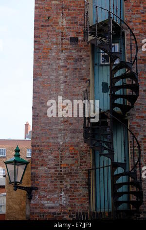 Schmiedeeiserne Wendeltreppe Treppe Stockfoto