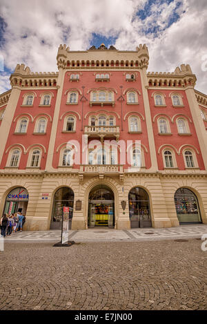 Historische Gebäude von Palladium Shopping centre am Platz der Republik (Namesti Republiky), Prag, Tschechische Republik Stockfoto