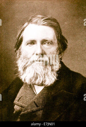 Englischer Kunstkritiker John Ruskin (1819-1900) circa 1885 im Alter von 66. Siehe Beschreibung für mehr Informationen. Stockfoto