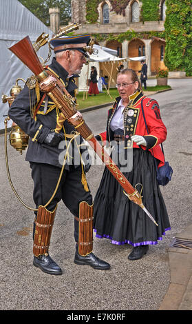 Lincoln UK, Steampunk-Festival: Am Wochenende in der Anstalt VI der "schönsten in der Welt" gefeiert Stockfoto