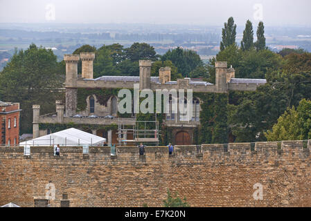 Lincoln Castle ist eine große Burg gebaut in Lincoln, England während der späten 11. Stockfoto