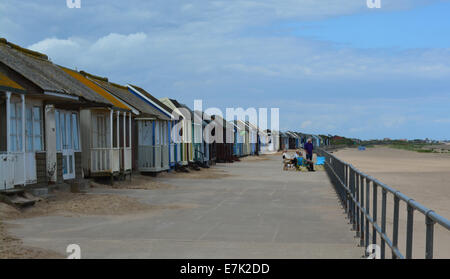 Strandhütten Stockfoto