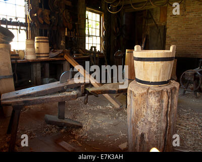 alten Holzwerkstatt Stockfoto