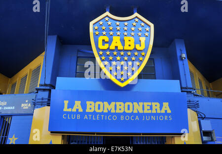 La Bombonera Club Atlético Boca Juniors La Boca Buenos Aires Argentinien Stockfoto