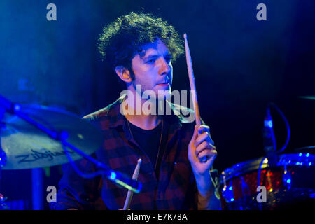 Bud Spencer Blues Explosion führt live auf der Bühne des "Star 2014 Free Festival", bei Moncalieri, Turin. © Andrea Kätzchen/Pacific Press/Alamy Live-Nachrichten Stockfoto