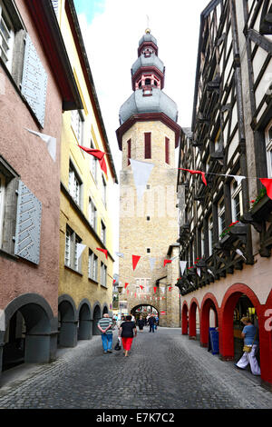 Cochem Deutschland Street Mosel River DE Europa Kreuzfahrt Stockfoto
