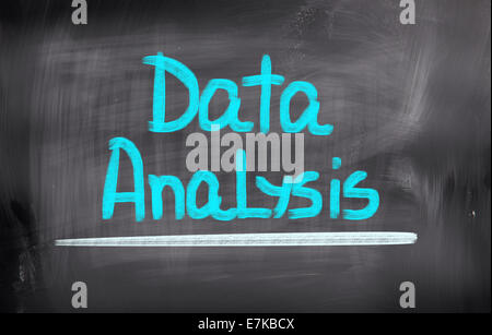 Konzept, handschriftlich mit Kreide - Farbbild Stockfoto