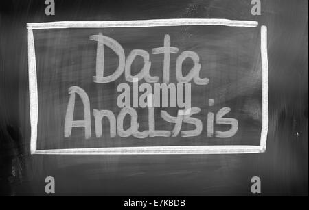 Konzept, handschriftlich mit Kreide - Farbbild Stockfoto