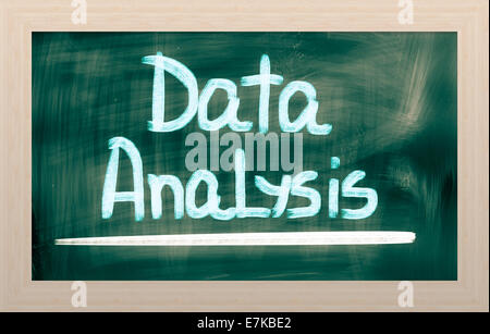 Konzept, handschriftlich mit Kreide - Farbbild Stockfoto