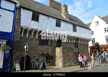 14. Jahrhundert Händlers Aberconwy House, Castle Street, Conwy, Conwy County Borough, Wales, Vereinigtes Königreich Stockfoto