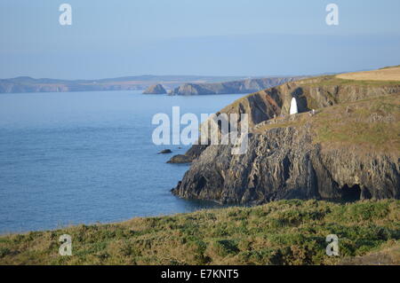 Westwales Fischen Dorf von Porthgain in Pembrokeshire Nationalpark. Stockfoto