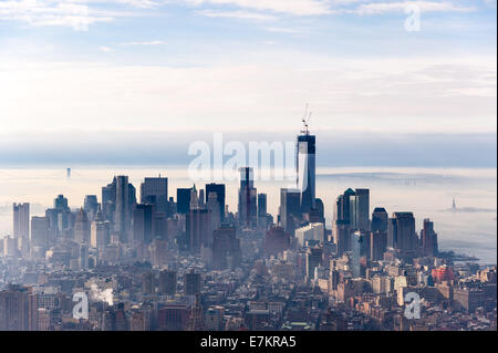 UNS, New York City. Blick von der Aussichtsplattform des Empire State Building. Stockfoto