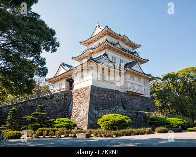 Odawara Castle ist eine Hirayama-Stil japanische Burg in Odawara, Japan. Stockfoto