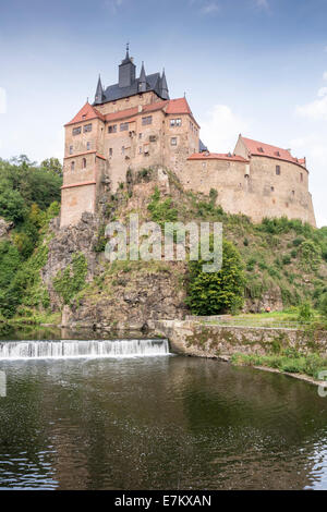 KRIEBSTEIN, Deutschland - SEPTEMBER 6: Die Kriebstein Burg Kriebstein, Deutschland am 6. September 2014. Stockfoto