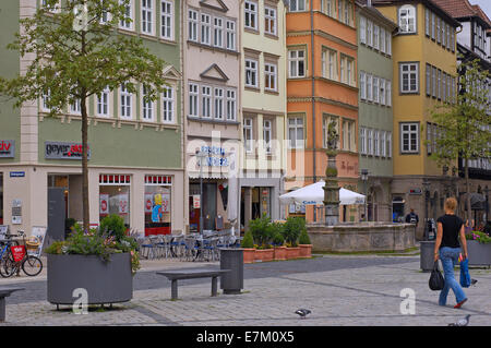 Coburg, Marktplatz, Market Square, Oberfranken, Franken, Bayern, Deutschland, Europa. Stockfoto