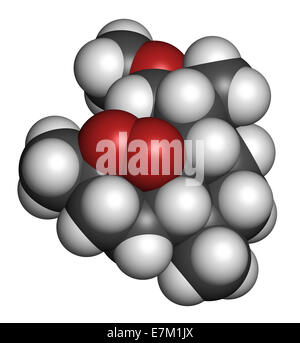 Artemether Malaria Medikamentenmolekül. Aktiv gegen Schizonts von Plasmodium Falciparum und Vivax. Methyl-Ether-Derivat von artemi Stockfoto