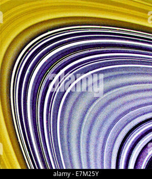 Die Ringe des Saturn Stockfoto