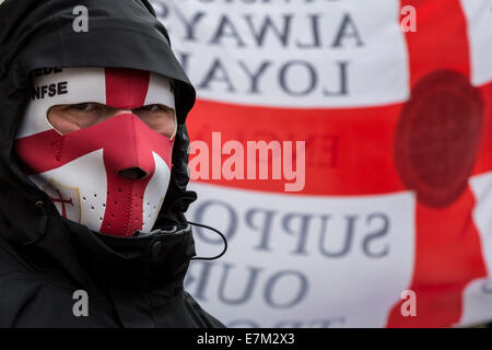 London, UK. 20. September 2014.  English Defence League Protestmarsch und Rallye 2014 Credit: Guy Corbishley/Alamy Live News Stockfoto