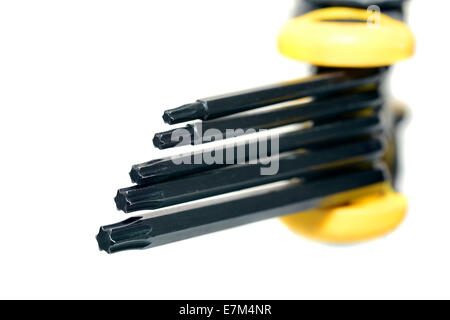 Makroaufnahme einer Schraube Treiber-Tool set Stockfoto