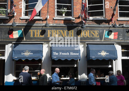 Pubs und Restaurants in der Dean Street Stockfoto