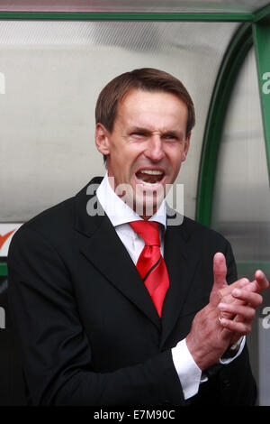 František Straka, ehemaliger Fußballspieler, jetzt Trainer Stockfoto