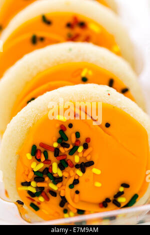 Generische Herbst Cookies von lokalen Supermarkt. Stockfoto
