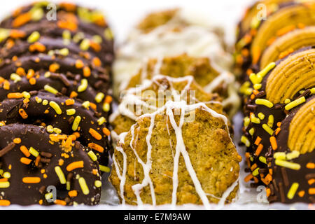 Generische Herbst Cookies von lokalen Supermarkt. Stockfoto