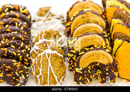 Generische Herbst Cookies von lokalen Supermarkt. Stockfoto