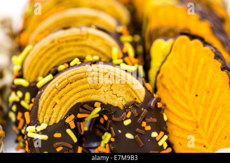 Generische Herbst Cookies von lokalen Supermarkt. Stockfoto