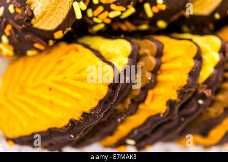 Generische Herbst Cookies von lokalen Supermarkt. Stockfoto
