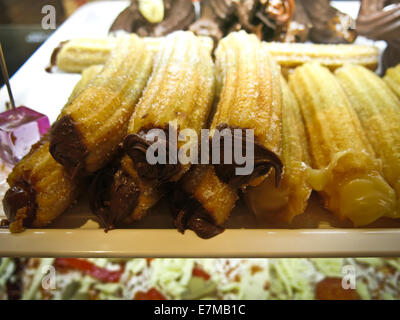 Churros con Chocolate Stockfoto