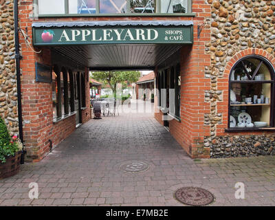 Appleyard Einkaufsviertel in Holt North Norfolk Vereinigtes Königreich Stockfoto