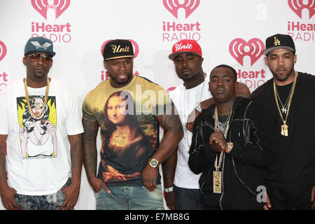 Las Vegas, Nevada, USA. 21. Sep, 2014. Rapper Tony Yayo, 50 Cents, Lloyd Banks, Young Buck und Kidd Kidd bekannt als G-Unit Tag2 des 2014 iHeartRadio Music Festival am 20. September 2014 im MGM Grand Arena in Las Vegas, Nevada Credit besuchen: Marcel Thomas/ZUMA Draht/Alamy Live News Stockfoto