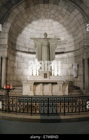 Krypta der Basilika von 'Sacré Coeur', Stadt von Paris, französische Hauptstadt, Ile-de-France, Frankreich. Stockfoto