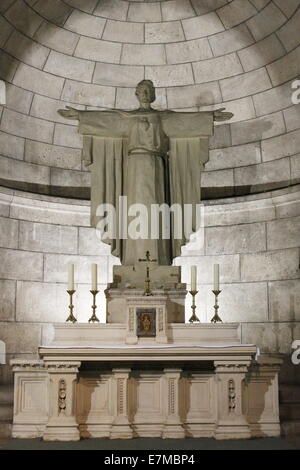 Krypta der Basilika von 'Sacré Coeur', Stadt von Paris, französische Hauptstadt, Ile-de-France, Frankreich. Stockfoto