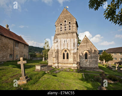 St Michaels Church, Monkton Combe, in der Nähe von Bath, Somerset, England Stockfoto