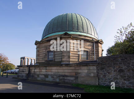 Stadt-Observatorium 1818 Calton Hill Edinburgh Schottland Stockfoto