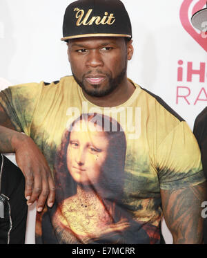 Las Vegas, Nevada, USA. 20. Sep, 2014. Rapper 50 CENT nimmt an Tag2 der 2014 iHeartRadio Music Festival in der MGM Grand Arena in Las Vegas, Nevada. © Marcel Thomas/ZUMA Draht/Alamy Live-Nachrichten Stockfoto