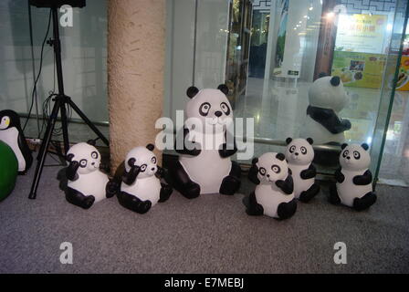 Panda-Statue, bezaubernd aussehen Stockfoto